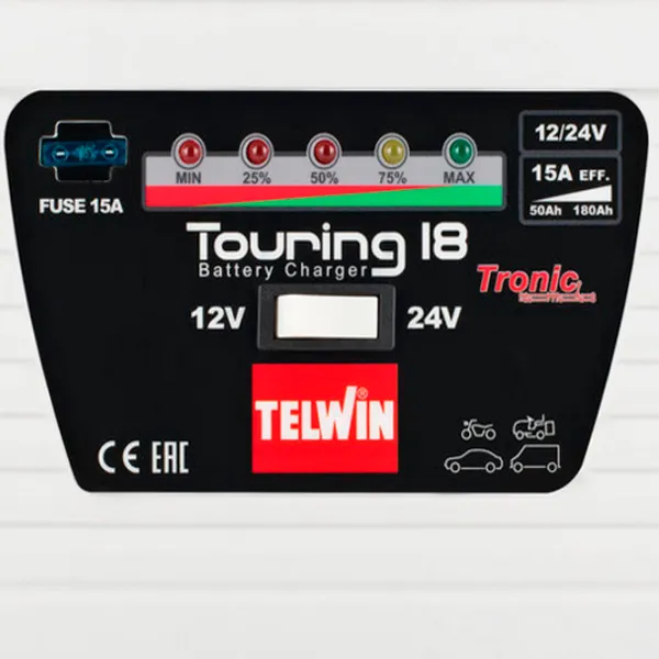 Автомобильное зарядное устройство TELWIN Touring 18 12 A - 15 A photo 6