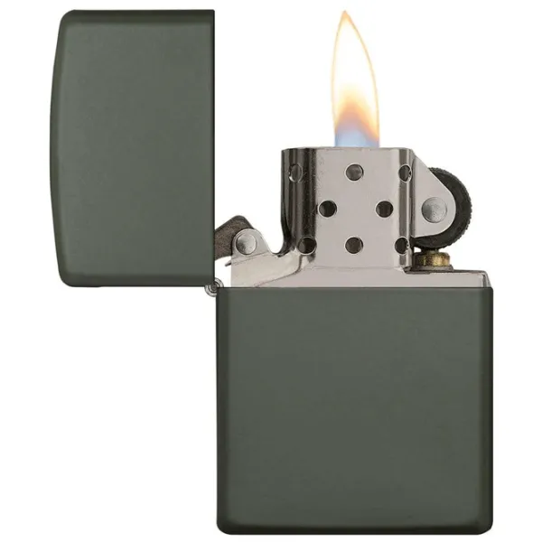 Brichetă Zippo Classic Green Matte Green/ Alamă photo 3