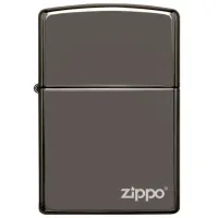 Зажигалка Zippo Classic Black Ice® Zippo Logo Black/ Латунь photo 2