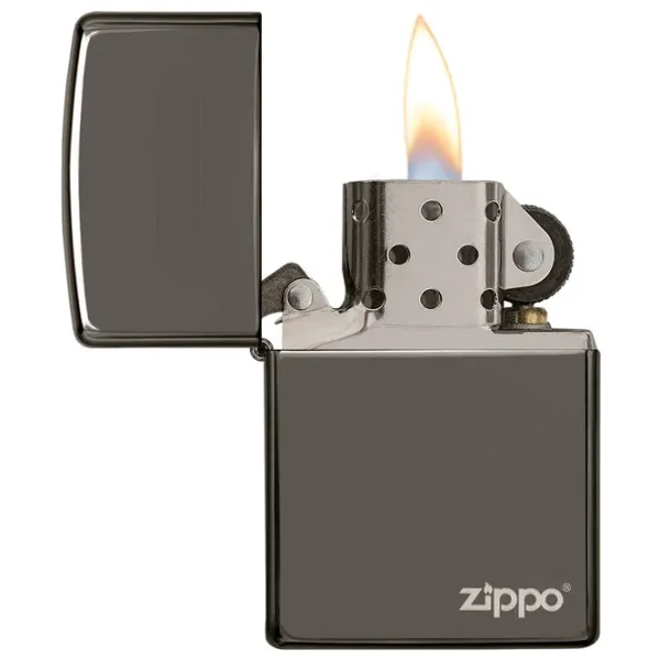 Brichetă Zippo Classic Black Ice® Zippo Logo Black/ Alamă photo 3 Brichetă Zippo Classic Black Ice® Zippo Logo Black/ Alamă photo 3