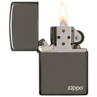 Зажигалка Zippo Classic Black Ice® Zippo Logo Black/ Латунь photo 3