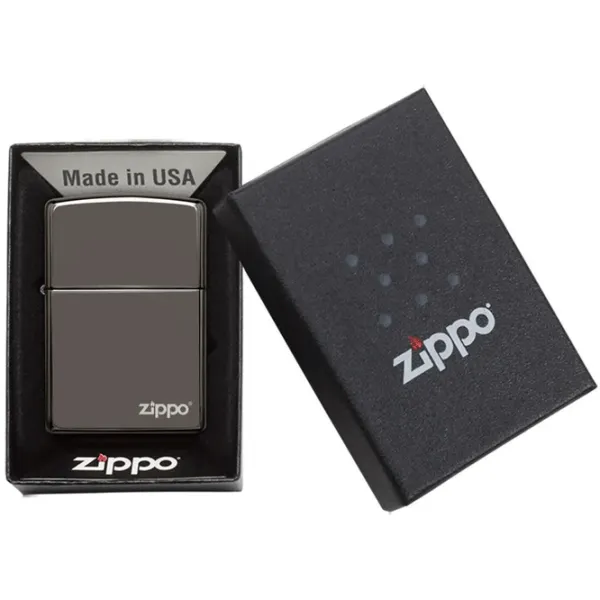 Brichetă Zippo Classic Black Ice® Zippo Logo Black/ Alamă photo 5 Brichetă Zippo Classic Black Ice® Zippo Logo Black/ Alamă photo 5