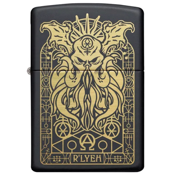 Brichetă Zippo Monster Design Black/ Alamă photo 1
