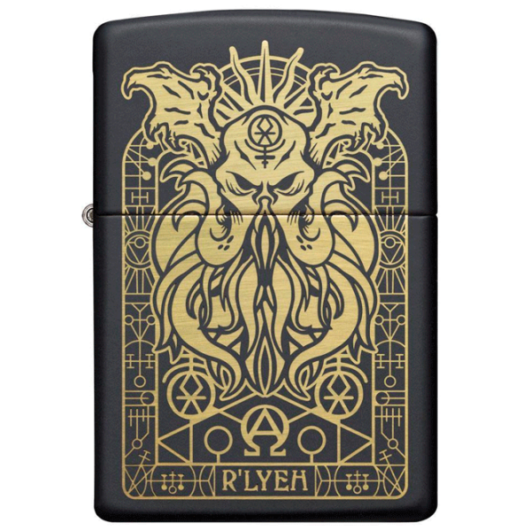 Brichetă Zippo Monster Design Black/ Alamă photo 1