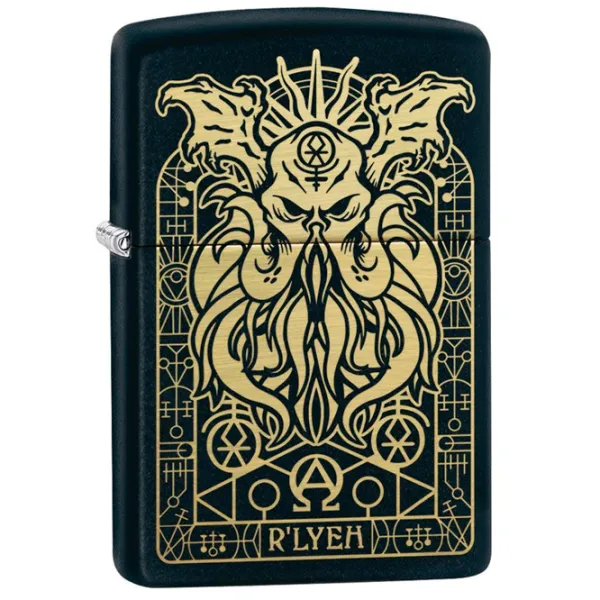 Brichetă Zippo Monster Design Black/ Alamă photo 2