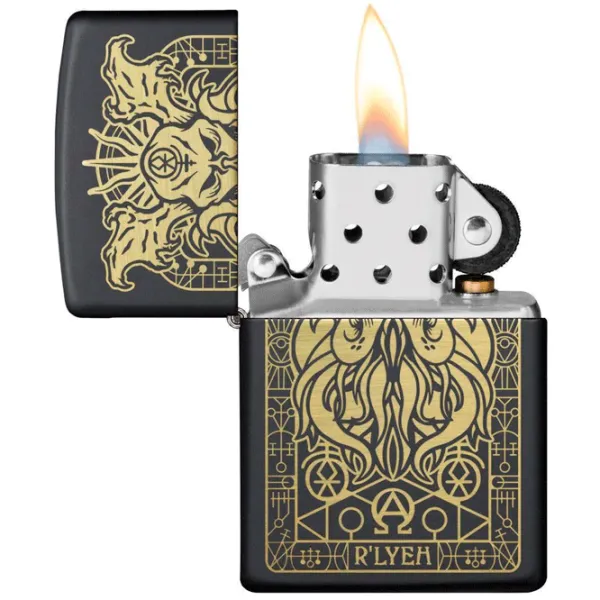 Brichetă Zippo Monster Design Black/ Alamă photo 3
