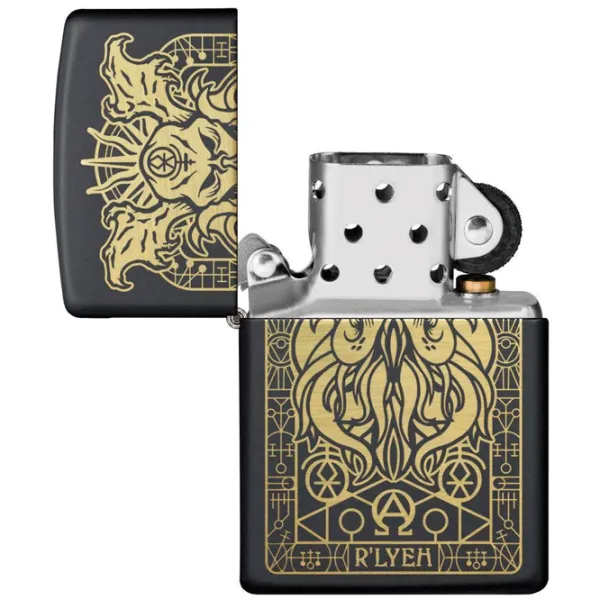 Brichetă Zippo Monster Design Black/ Alamă photo 4