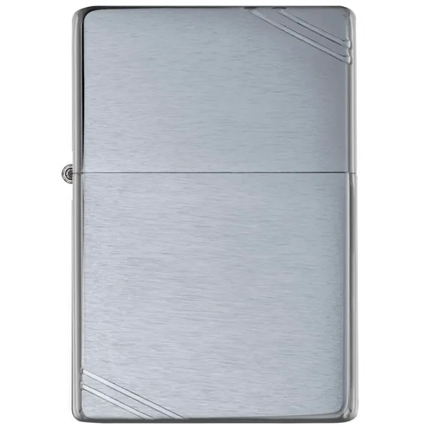 Brichetă Zippo Brushed Chrome Vintage with Slashes Silver/ Alamă photo 2