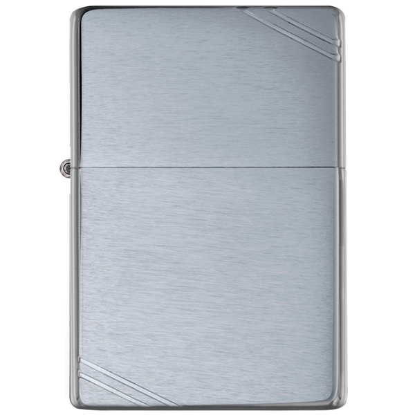 Brichetă Zippo Brushed Chrome Vintage with Slashes Silver/ Alamă photo 2