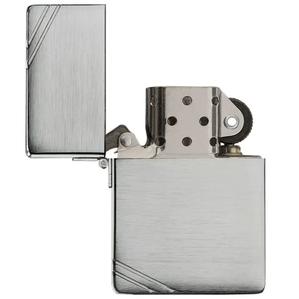 Brichetă Zippo 1935 Replica with Slashes Silver/ Alamă photo 4