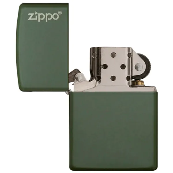 Brichetă Zippo Classic Green Matte Zippo Logo Green/ Alamă photo 4 Brichetă Zippo Classic Green Matte Zippo Logo Green/ Alamă photo 4
