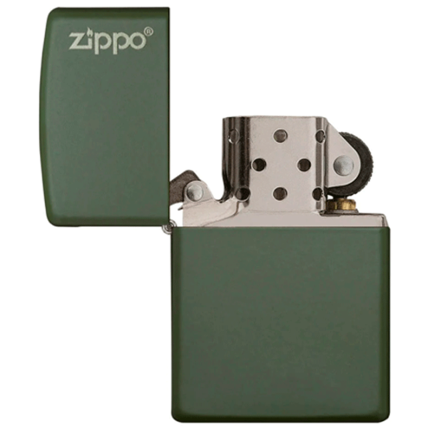 Brichetă Zippo Classic Green Matte Zippo Logo Green/ Alamă photo 4 Brichetă Zippo Classic Green Matte Zippo Logo Green/ Alamă photo 4