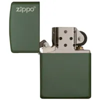 Зажигалка Zippo Classic Green Matte Zippo Logo Green/ Латунь photo 4