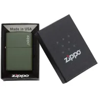 Зажигалка Zippo Classic Green Matte Zippo Logo Green/ Латунь photo 5