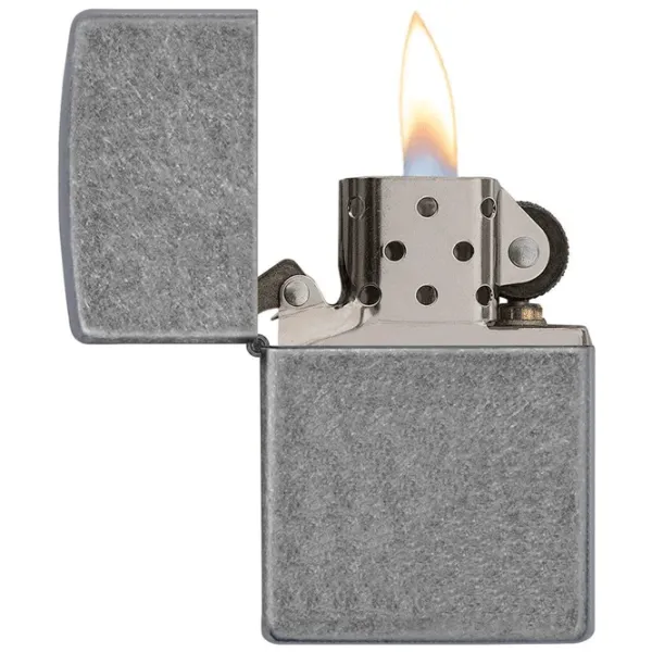 Brichetă Zippo Reg Antique Sp Flat Battm Silver/ Alamă photo 3