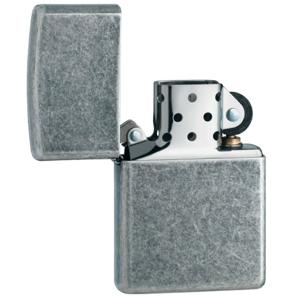 Brichetă Zippo Reg Antique Sp Flat Battm Silver/ Alamă photo 4