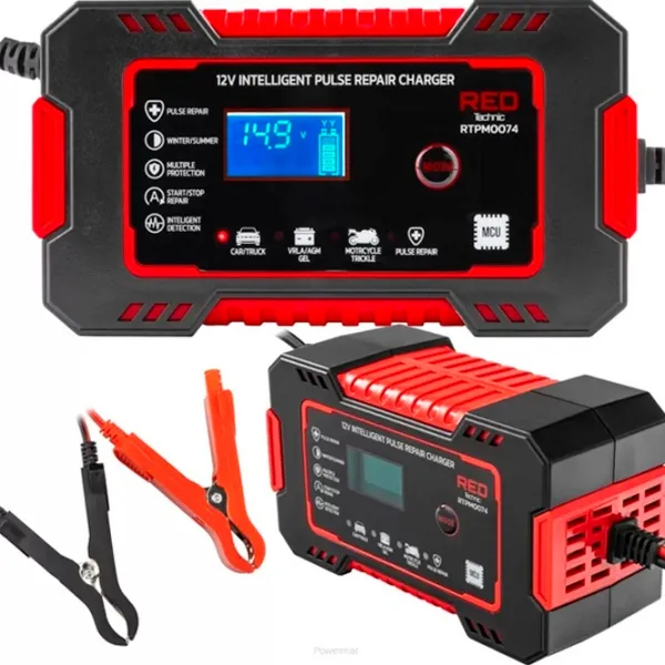 Автомобильное зарядное устройство Red Technic RTPM0074 6 A - 12 A photo 7