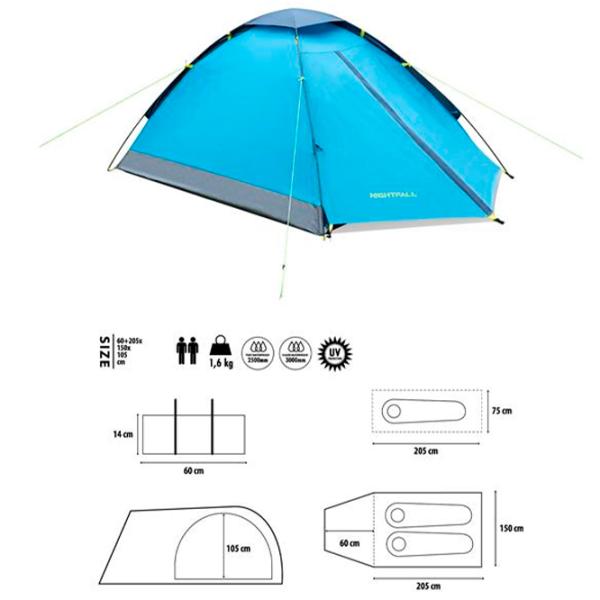 Палатка Nils Camp NC6033 Blue photo 6