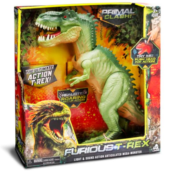 Figurină Primal Clash Furious T-Rex 3+/ Green photo 3