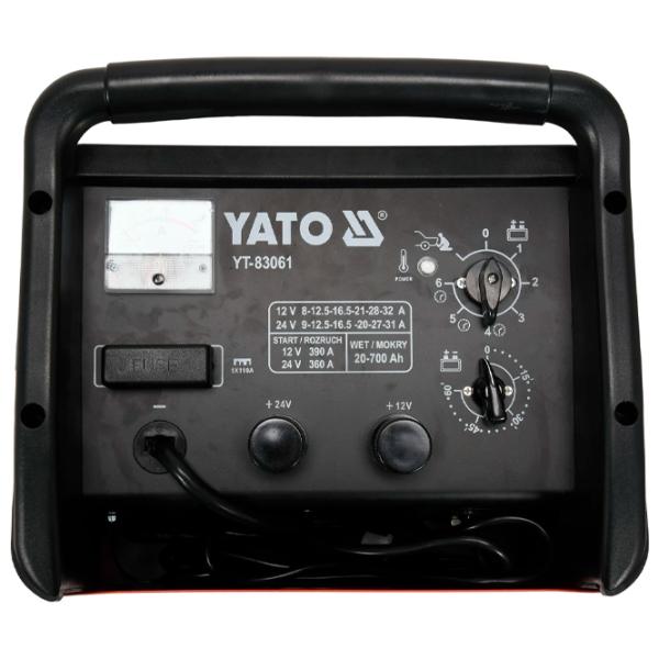 Пуско зарядное и зарядное устройство Yato YT83061 8 A - 32 A photo 2