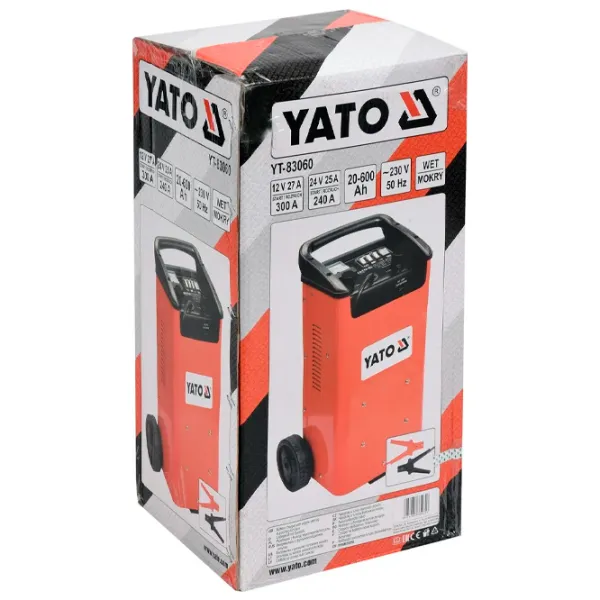 Пуско зарядное и зарядное устройство Yato YT83060 7.5 A - 27 A photo 3