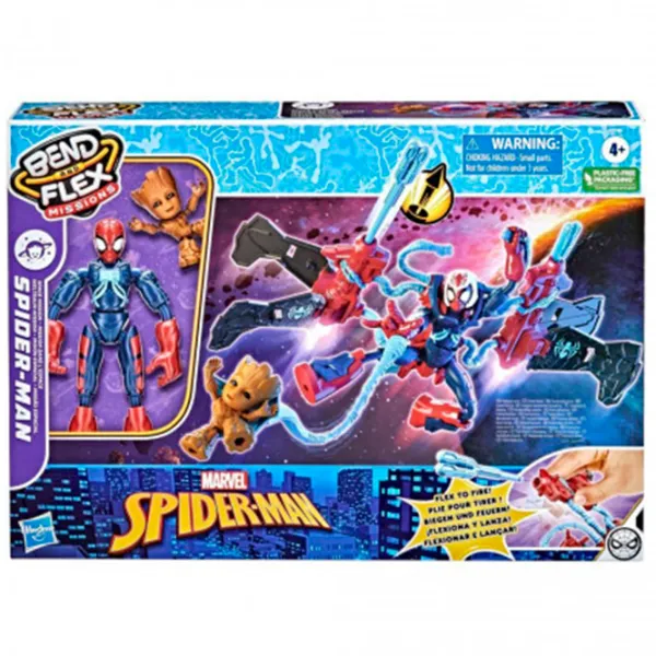 Figurină Hasbro Spider-Man Spider-Man Space Mission Jet 4+/ Blue photo 3