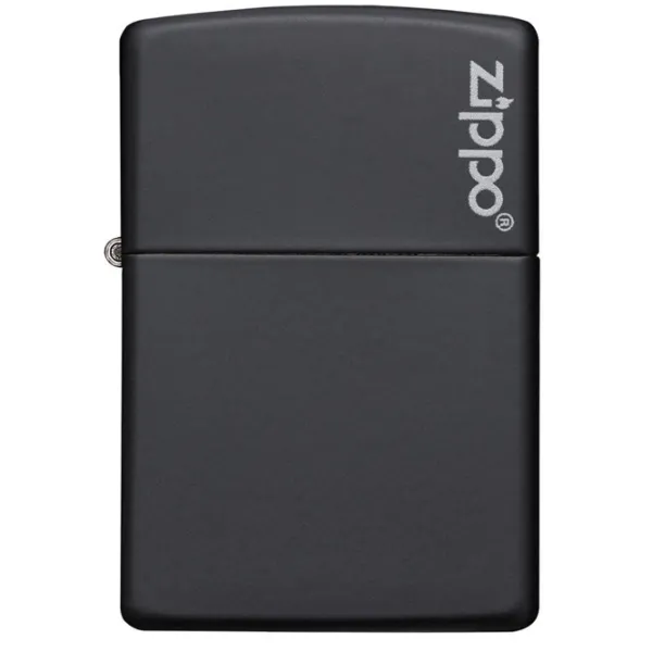 Brichetă Zippo Classic Black Matte with Zippo Logo Black/ Alamă photo 1 Brichetă Zippo Classic Black Matte with Zippo Logo Black/ Alamă photo 1