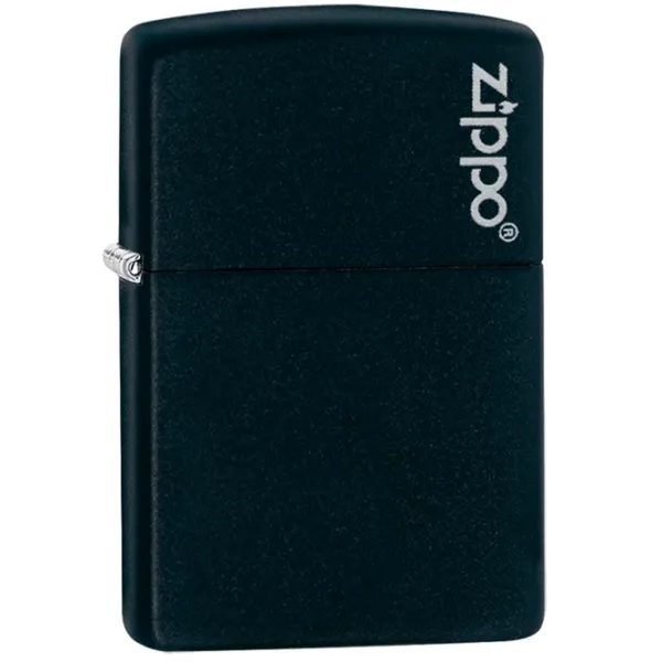 Brichetă Zippo Classic Black Matte with Zippo Logo Black/ Alamă photo 2 Brichetă Zippo Classic Black Matte with Zippo Logo Black/ Alamă photo 2