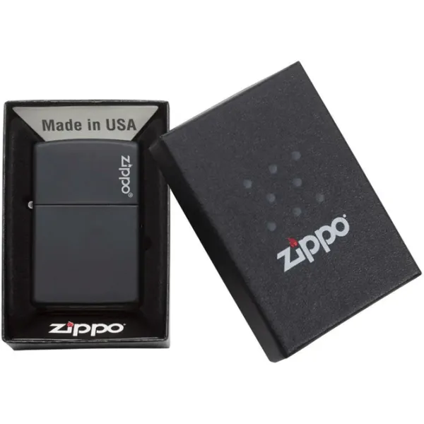 Brichetă Zippo Classic Black Matte with Zippo Logo Black/ Alamă photo 5 Brichetă Zippo Classic Black Matte with Zippo Logo Black/ Alamă photo 5