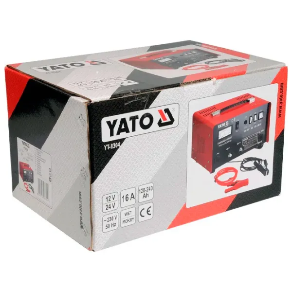 Пуско зарядное и зарядное устройство Yato YT8304 - 16 A photo 2