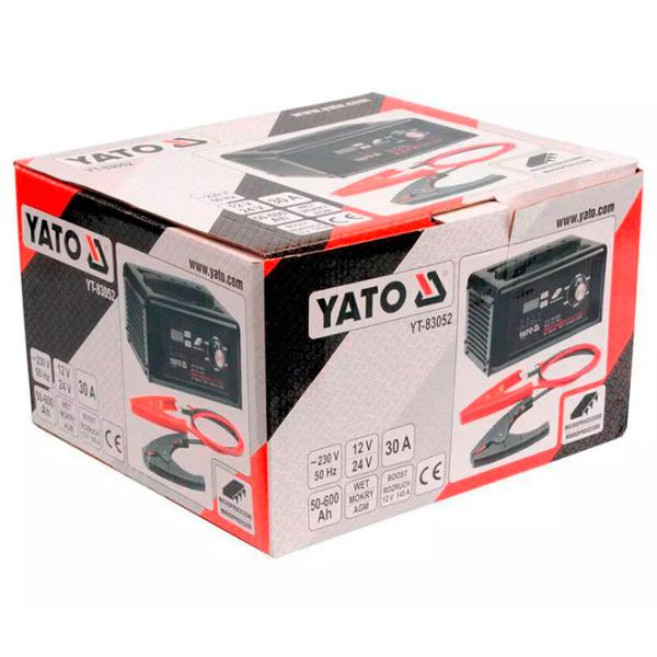 Пуско зарядное и зарядное устройство Yato YT83052 10 A - 30 А photo 4