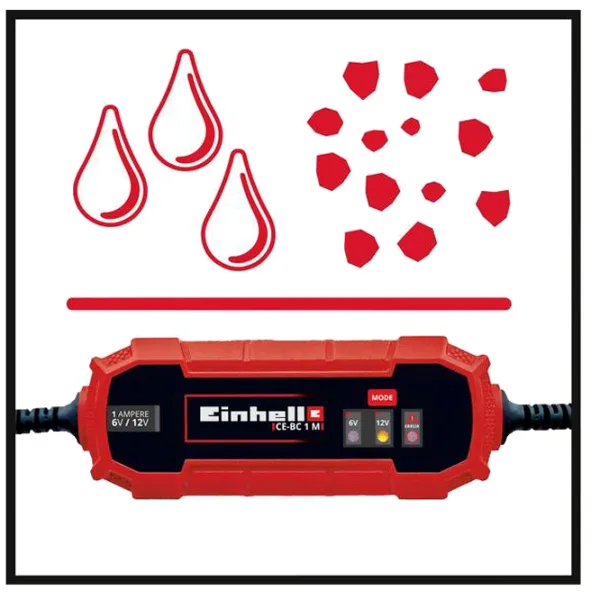 Încărcător auto Einhell CC-BC 1 - 1 A photo 5
