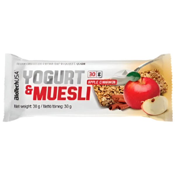 Batoane proteice BioTechUSA Yogurt & Muesli Măr (5999076206186) 30 g photo 1 Batoane proteice BioTechUSA Yogurt & Muesli Măr (5999076206186) 30 g photo 1