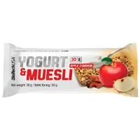 Batoane proteice BioTechUSA Yogurt & Muesli Măr (5999076206186) 30 g