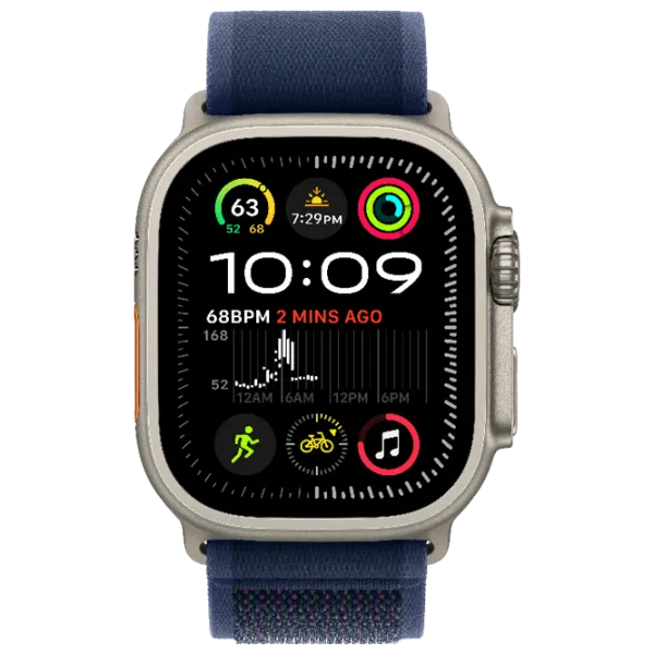 Ceas inteligent Apple Watch Ultra 2 1.92"/ 49 mm/ Natural Titanium - Blue Trail/ MX4J3 photo 2