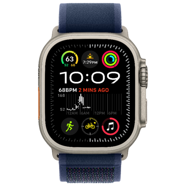 Ceas inteligent Apple Watch Ultra 2 1.92"/ 49 mm/ Natural Titanium - Blue Trail/ MX4L3 photo 2