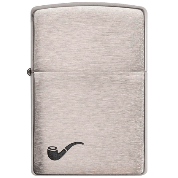 Brichetă Zippo Pipe Brushed Chrome Silver/ Alamă photo 1