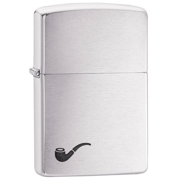 Brichetă Zippo Pipe Brushed Chrome Silver/ Alamă photo 2