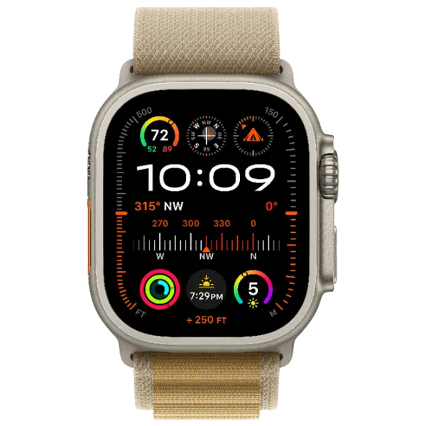 Умные часы Apple Watch Ultra 2 1.92"/ 49 мм/ Натуральный Титан - Загар Альпийский/ MX4H3 photo 2
