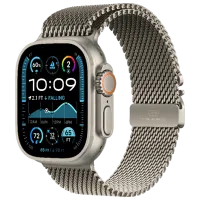 Умные часы Apple Watch Ultra 2 1.92"/ 49 мм/ Натуральный Титан - Титан миланский/ MX4M3