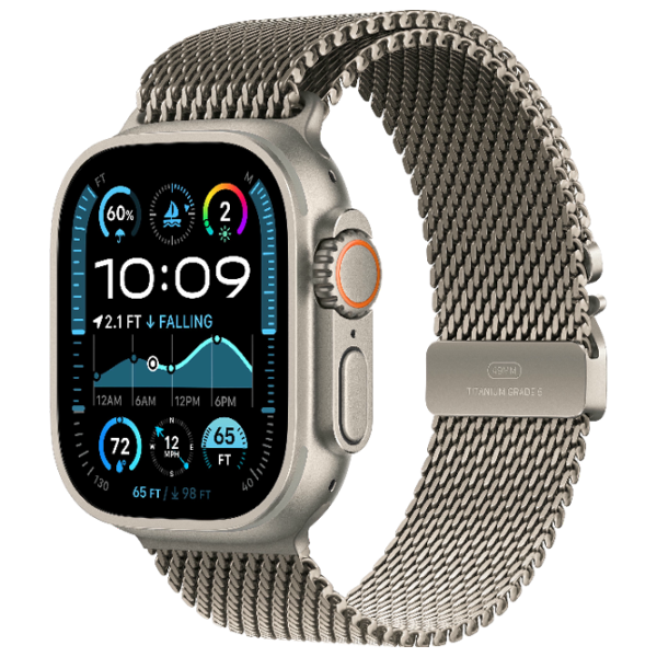 Ceas inteligent Apple Watch Ultra 2 1.92"/ 49 mm/ Natural Titanium - Titanium Milanese/ MX5R3 photo 1