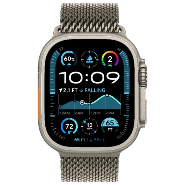 Ceas inteligent Apple Watch Ultra 2 1.92"/ 49 mm/ Natural Titanium - Titanium Milanese/ MX5T3 photo 2