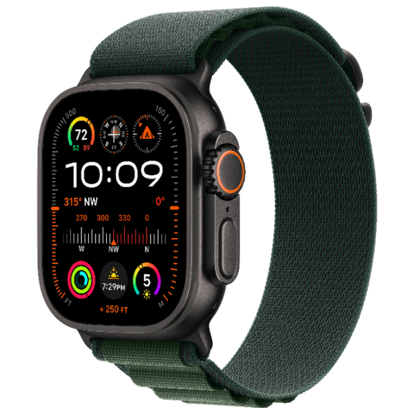 Ceas inteligent Apple Watch Ultra 2 1.92"/ 49 mm/ Black - Dark Green/ MX4Q3 photo 1