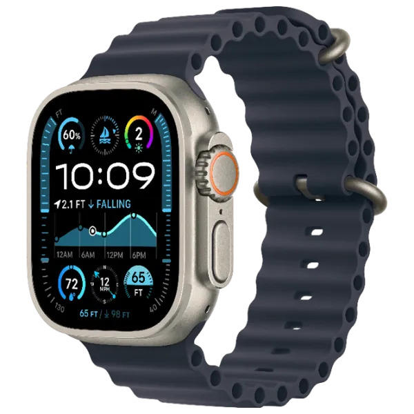 Ceas inteligent Apple Watch Ultra 2 1.92"/ 49 mm/ Natural Titanium - Navy Ocean/ MX4D3 photo 1