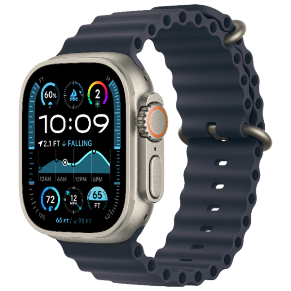 Ceas inteligent Apple Watch Ultra 2 1.92"/ 49 mm/ Natural Titanium - Navy Ocean/ MX4D3 photo 1