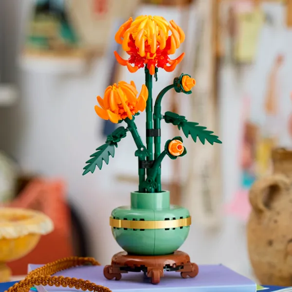 Constructor LEGO Chrysanthemum Flori/ Green photo 4