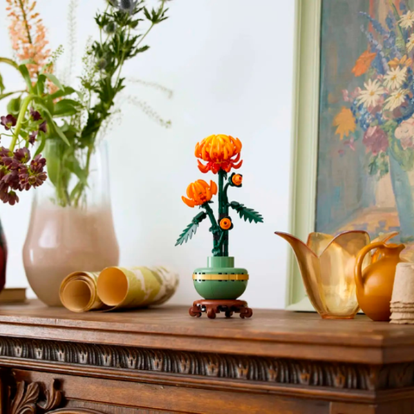 Constructor LEGO Chrysanthemum Flori/ Green photo 13