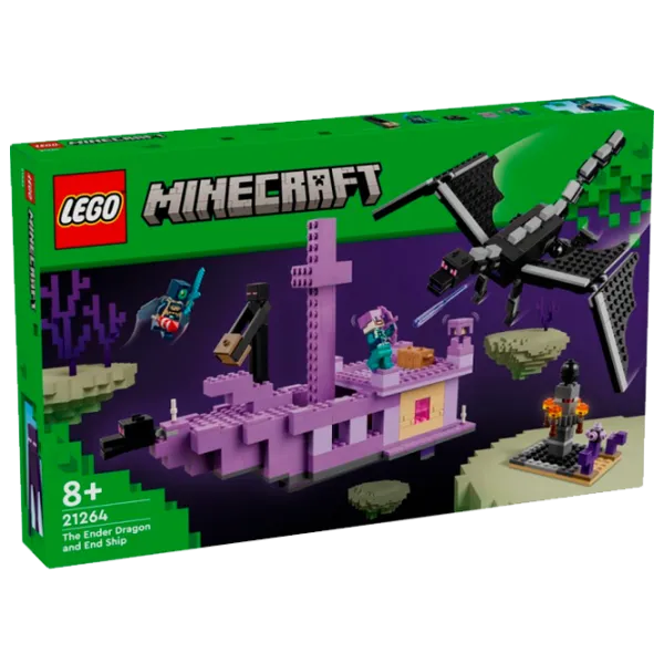 Constructor LEGO The Ender Dragon and End Ship Dragon/ Violet photo 1