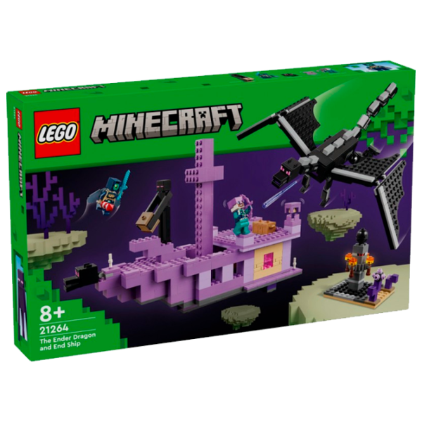 Constructor LEGO The Ender Dragon and End Ship Dragon/ Violet photo 1