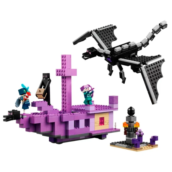 Constructor LEGO The Ender Dragon and End Ship Dragon/ Violet photo 2